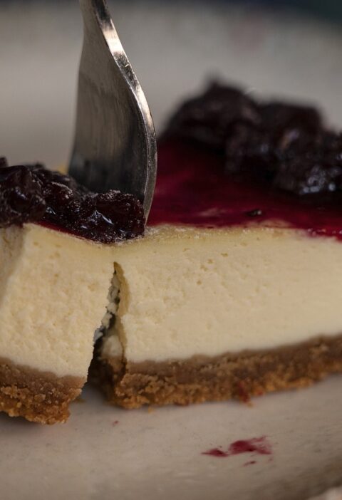 Cheesecake s borůvkami